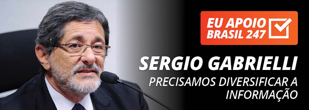O ex-presidente da Petrobras José Sergio Gabrielli apoia a campanha de assinaturas do Brasil 247; "Todo apoio à TV 247. Precisamos ter mais e mais veículos para diversificar a informação do nosso povo", diz ele; assista ao seu vídeo de apoio (Foto: Gisele Federicce) O ex-presidente da Petrobras José Sergio Gabrielli apoia a campanha de assinaturas do Brasil 247; "Todo apoio à TV 247. Precisamos ter mais e mais veículos para diversificar a informação do nosso povo", diz ele; assista ao seu vídeo de apoio