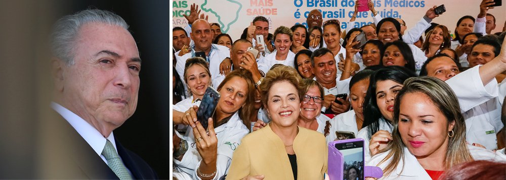 Mesmo acumulando uma série de bons resultados na ampliação do atendimento à saúde básica no Brasil, o programa Mais Médicos, criado pela presidente Dilma Rousseff em 2013 está ameaçado pelo governo de Michel Temer; no fim do ano passado, 17.584 médicos atuavam no programa, abaixo das 18,2 mil vagas oferecidas, mesma quantidade de 2015; o orçamento também estagnou, em 2018 é de R$ 3,3 bilhões, praticamente o mesmo de 2017; pesquisa da Fundação Oswaldo Cruz estima que o Mais Médicos tenha incluído mais de 60 milhões de pessoas no sistema de saúde brasileiro, especialmente nas áreas de maior vulnerabilidade social
(Foto: Aquiles Lins) Mesmo acumulando uma série de bons resultados na ampliação do atendimento à saúde básica no Brasil, o programa Mais Médicos, criado pela presidente Dilma Rousseff em 2013 está ameaçado pelo governo de Michel Temer; no fim do ano passado, 17.584 médicos atuavam no programa, abaixo das 18,2 mil vagas oferecidas, mesma quantidade de 2015; o orçamento também estagnou, em 2018 é de R$ 3,3 bilhões, praticamente o mesmo de 2017; pesquisa da Fundação Oswaldo Cruz estima que o Mais Médicos tenha incluído mais de 60 milhões de pessoas no sistema de saúde brasileiro, especialmente nas áreas de maior vulnerabilidade social