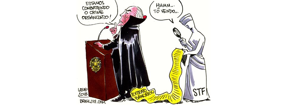 Cartunista Carlos Latuff ironiza o discurso de combate ao crime organizado propagado por Michel Temer, o primeiro presidente da história que, no exercício do cargo, teve o sigilo financeiro quebrado (Foto: Gisele Federicce) Cartunista Carlos Latuff ironiza o discurso de combate ao crime organizado propagado por Michel Temer, o primeiro presidente da história que, no exercício do cargo, teve o sigilo financeiro quebrado