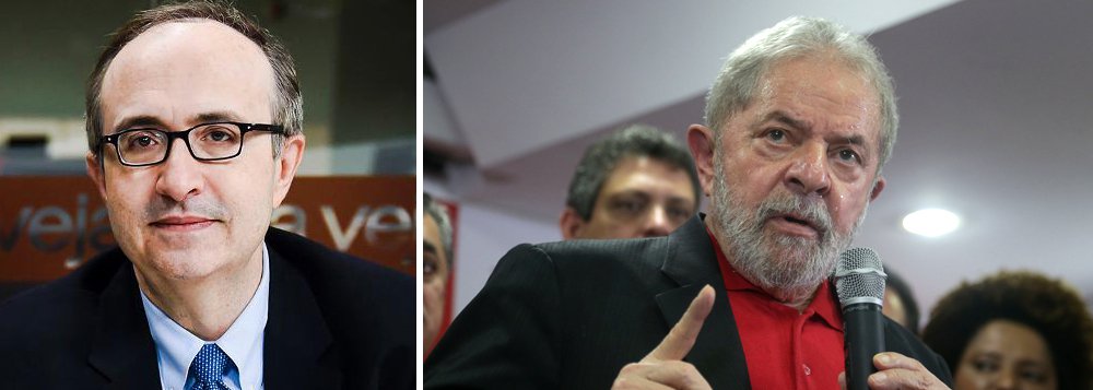"Acreditem: um país em que os Partidos da Polícia tomam o lugar dos Partidos da Política será sempre instável e estará condenado à mediocridade, quando não ao caos, porque permanentemente assediado por tentações populistas de direita e de esquerda"; O recado é do jornalista Reinaldo Azevedo, um dos porta-vozes do neoconservadorismo na mídia, ao comentar a entrevista do ex-presidente Lula à Folha (Foto: Aquiles Lins) "Acreditem: um país em que os Partidos da Polícia tomam o lugar dos Partidos da Política será sempre instável e estará condenado à mediocridade, quando não ao caos, porque permanentemente assediado por tentações populistas de direita e de esquerda"; O recado é do jornalista Reinaldo Azevedo, um dos porta-vozes do neoconservadorismo na mídia, ao comentar a entrevista do ex-presidente Lula à Folha