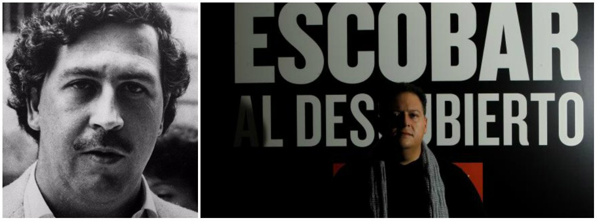Cansado de verfilmes, séries e novelas que "glorificam" a figura de Pablo Escobar, Juan Pablo, filho do fundador do cartel de Medellín, produziu dois documentários e escreveu dois livros sobre seu pai, além de percorrer o mundo fazendo conferências sobre o narcotraficante; "Lucrei com o nome do meu pai, mas tenho mais direito a isso do que a Netflix", afirmou ele; "Sendo o filho de Pablo Escobar, tenho um pouquinho de direito de fazer dinheiro com ele, o mesmo que a Netflix - que dedicou a Escobar a série 'Narcos'-, mas eu o faço de forma mais responsável" (Foto: Leonardo Lucena) Cansado de verfilmes, séries e novelas que "glorificam" a figura de Pablo Escobar, Juan Pablo, filho do fundador do cartel de Medellín, produziu dois documentários e escreveu dois livros sobre seu pai, além de percorrer o mundo fazendo conferências sobre o narcotraficante; "Lucrei com o nome do meu pai, mas tenho mais direito a isso do que a Netflix", afirmou ele; "Sendo o filho de Pablo Escobar, tenho um pouquinho de direito de fazer dinheiro com ele, o mesmo que a Netflix - que dedicou a Escobar a série 'Narcos'-, mas eu o faço de forma mais responsável"