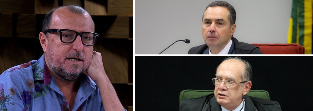jornalista Xico Sá usou sua conta no Twitter para criticar o ministro do STF Luís Roberto Barroso, que na semana passada semana tomou posse como ministro efetivo do Tribunal Superior Eleitoral (TSE), assumindo a terceira vaga do STF dentro da corte eleitoral, após a saída do ministro Gilmar Mendes; "Se a gente achava q Gilmar era o pavão-mor, vixe, veio um mais ambicioso, midiático, carregado d más intenções em nome do bem etc, cara d bom moço, mas q ñ passa da pergunta 3 do questionário do crime & castigo de Dostoievski. Do barro, fez-se um Barroso do pau-oco", postou o (Foto: Paulo Emílio) jornalista Xico Sá usou sua conta no Twitter para criticar o ministro do STF Luís Roberto Barroso, que na semana passada semana tomou posse como ministro efetivo do Tribunal Superior Eleitoral (TSE), assumindo a terceira vaga do STF dentro da corte eleitoral, após a saída do ministro Gilmar Mendes; "Se a gente achava q Gilmar era o pavão-mor, vixe, veio um mais ambicioso, midiático, carregado d más intenções em nome do bem etc, cara d bom moço, mas q ñ passa da pergunta 3 do questionário do crime & castigo de Dostoievski. Do barro, fez-se um Barroso do pau-oco", postou o