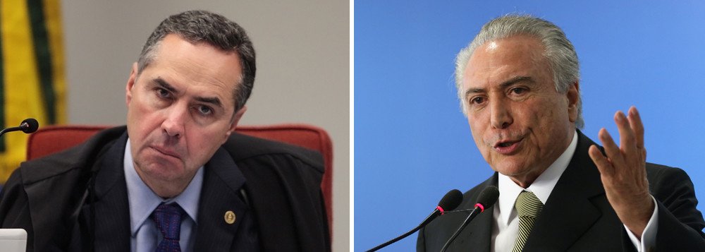 Ministro do STF reafirmou nesta quarta, ao chegar na corte, que as informações da quebra de sigilo de Michel Temer, determinada por ele, eram reservadas; "É um procedimento sigiloso, mas palavras perderam sentido no Brasil", disse; defesa de Temer protocolou uma petição no Supremo em que sustenta não ter tido acesso a nenhum dado sigiloso no inquérito dos portos e que o acesso às informações do caso se deram por meio de pesquisas públicas (Foto: Gisele Federicce) Ministro do STF reafirmou nesta quarta, ao chegar na corte, que as informações da quebra de sigilo de Michel Temer, determinada por ele, eram reservadas; "É um procedimento sigiloso, mas palavras perderam sentido no Brasil", disse; defesa de Temer protocolou uma petição no Supremo em que sustenta não ter tido acesso a nenhum dado sigiloso no inquérito dos portos e que o acesso às informações do caso se deram por meio de pesquisas públicas
