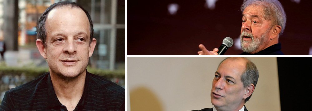 Editor do site Opera Mundi, o jornalista Breno Altman avalia que o ex-presidente Luiz Inácio Lula da Silva e o candidato Ciro Gomes, do PDT, terão um encontro marcado no futuro; "A candidatura Ciro não é um problema. Ele disputa o eleitor de centro, sob uma perspectiva de esquerda. No segundo turno, ele apoiará o Lula", diz ele; se Lula não puder concorrer, duas opções se colocam: o voto nulo no primeiro turno ou outra candidatura do PT; "Eu não vejo qualquer hipótese de o PT não ter candidatura própria se a alternativa não for a do voto nulo", diz ele; depois, no segundo turno, a composição entre as forças progressistas seria natural; em sua análise, Altman também discorreu sobre a hipótese de prisão de Lula; confira a íntegra (Foto: Ana Pupulin) Editor do site Opera Mundi, o jornalista Breno Altman avalia que o ex-presidente Luiz Inácio Lula da Silva e o candidato Ciro Gomes, do PDT, terão um encontro marcado no futuro; "A candidatura Ciro não é um problema. Ele disputa o eleitor de centro, sob uma perspectiva de esquerda. No segundo turno, ele apoiará o Lula", diz ele; se Lula não puder concorrer, duas opções se colocam: o voto nulo no primeiro turno ou outra candidatura do PT; "Eu não vejo qualquer hipótese de o PT não ter candidatura própria se a alternativa não for a do voto nulo", diz ele; depois, no segundo turno, a composição entre as forças progressistas seria natural; em sua análise, Altman também discorreu sobre a hipótese de prisão de Lula; confira a íntegra