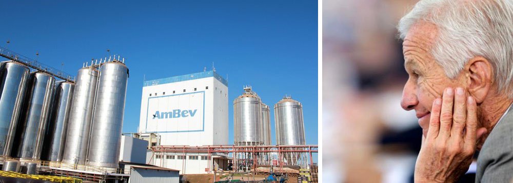 A Ambev, do empresário Jorge Paulo Lemann, que apoiou o golpe parlamentar de 2016, teve lucro líquido ajustado de 4,506 bilhões de reais no quarto trimestre, alta de 23,2 por cento em relação ao mesmo período do ano anterior, informou a empresa de bebidas nesta quinta-feira, 1º (Foto: Aquiles Lins) A Ambev, do empresário Jorge Paulo Lemann, que apoiou o golpe parlamentar de 2016, teve lucro líquido ajustado de 4,506 bilhões de reais no quarto trimestre, alta de 23,2 por cento em relação ao mesmo período do ano anterior, informou a empresa de bebidas nesta quinta-feira, 1º