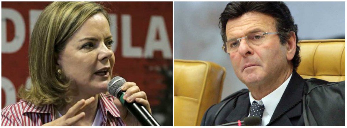 A senadora e presidente nacional do PT, Gleisi Hoffmann (PR), criticou o posicionamento do presidente do TSE, Luiz Fux, após o ministro dizer que o colegiado deverá decidir se um juiz eleitoral poderá barrar o registro de um candidato enquadrado na Lei da Ficha Limpa mesmo sem provocação do Ministério Público ou de partidos e coligações; "Como é?! Os srs vão alterar uma lei na sessão do TSE? Ministro, com todo respeito, quem faz lei é o legislativo. Ao judiciário cabe aplicá-la. A lei das eleições é clara no sentido do registro de candidaturas -art. 16A. Até agora funcionou assim para todos", disse a parlamentar em sua conta no Twitter (Foto: Leonardo Lucena) A senadora e presidente nacional do PT, Gleisi Hoffmann (PR), criticou o posicionamento do presidente do TSE, Luiz Fux, após o ministro dizer que o colegiado deverá decidir se um juiz eleitoral poderá barrar o registro de um candidato enquadrado na Lei da Ficha Limpa mesmo sem provocação do Ministério Público ou de partidos e coligações; "Como é?! Os srs vão alterar uma lei na sessão do TSE? Ministro, com todo respeito, quem faz lei é o legislativo. Ao judiciário cabe aplicá-la. A lei das eleições é clara no sentido do registro de candidaturas -art. 16A. Até agora funcionou assim para todos", disse a parlamentar em sua conta no Twitter