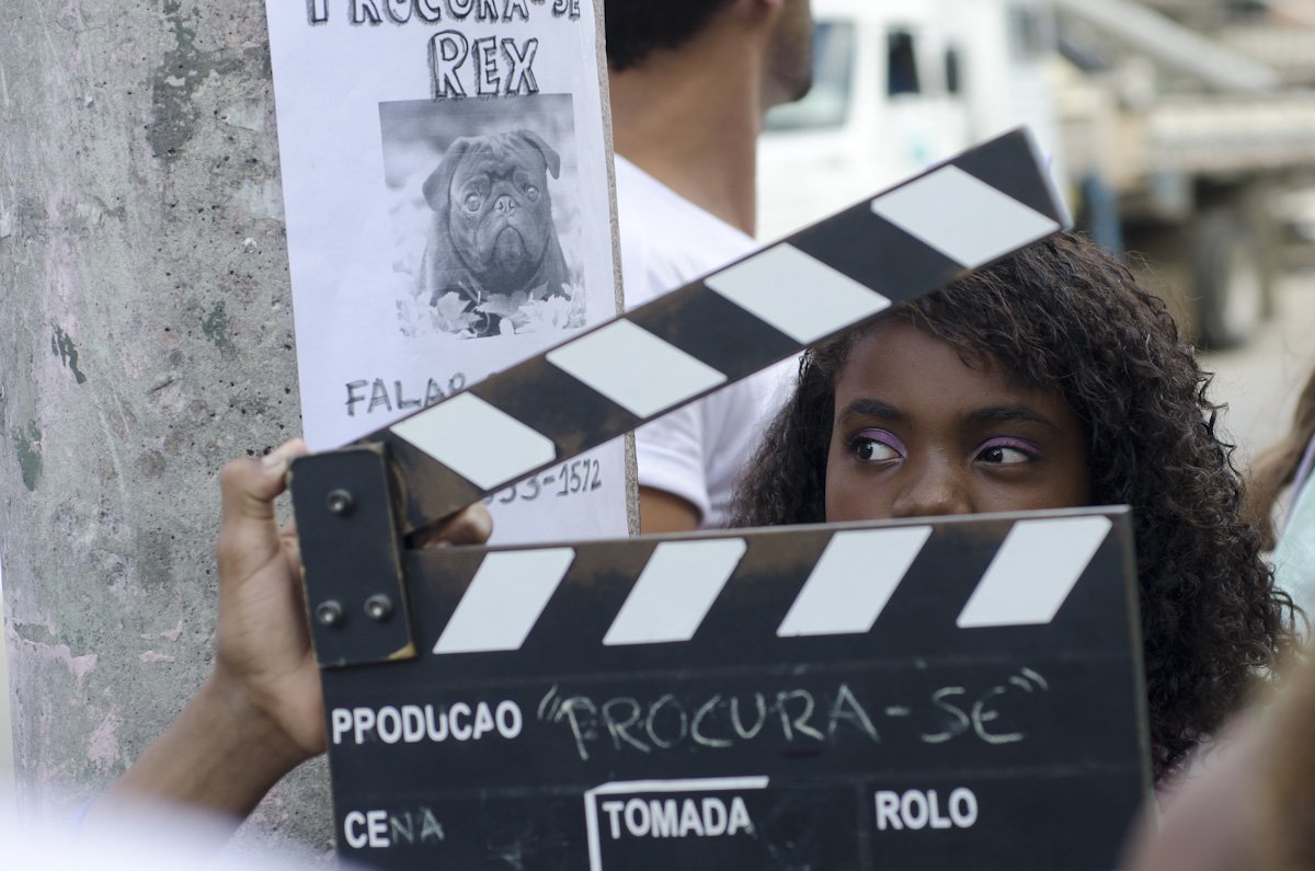Projeto social Cinema da Gente, na comunidade da Mangueira (Foto: Charles Nisz) Projeto social Cinema da Gente, na comunidade da Mangueira