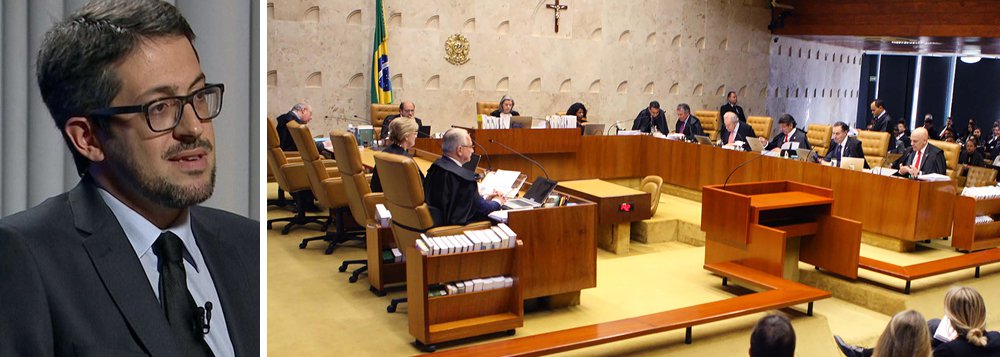 O professor de direito constitucional da USP Conrado Hübner Mendes escreve neste domingo, 28, análise contundente sobre o Supremo Tribunal Federal e sua contribuição para a decadência da democracia brasileira; segundo Mendes, o STF é "protagonista de uma democracia em desencanto"; "Mediocrizaram a tarefa de interpretação constitucional e a própria instituição, cujo status se evapora. Com ele vai a esperança de efetividade da Constituição, a mais avançada que já tivemos" (Foto: Aquiles Lins) O professor de direito constitucional da USP Conrado Hübner Mendes escreve neste domingo, 28, análise contundente sobre o Supremo Tribunal Federal e sua contribuição para a decadência da democracia brasileira; segundo Mendes, o STF é "protagonista de uma democracia em desencanto"; "Mediocrizaram a tarefa de interpretação constitucional e a própria instituição, cujo status se evapora. Com ele vai a esperança de efetividade da Constituição, a mais avançada que já tivemos"