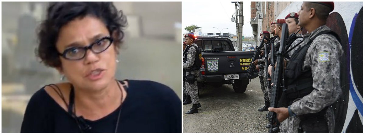 "Temos assistido é a substituição do feijão com arroz, o dia-a-adia dos policiamentos, por operações policiais, pela teatralidade operacional, que tem rendimento político, eleitoral, mas pouco efeito no cotidiano", diz, em vídeo, a professora da Universidade Federal Fluminense (UFF) Jaqueline Muniz, especialista em Segurança Pública, na GloboNews, sobre o decreto que prevê a intervenção na segurança do Rio; "A impressão é a de que o comando militar chegou ao Rio para passar o Carnaval, gostou e resolveu governar" (Foto: Leonardo Lucena) "Temos assistido é a substituição do feijão com arroz, o dia-a-adia dos policiamentos, por operações policiais, pela teatralidade operacional, que tem rendimento político, eleitoral, mas pouco efeito no cotidiano", diz, em vídeo, a professora da Universidade Federal Fluminense (UFF) Jaqueline Muniz, especialista em Segurança Pública, na GloboNews, sobre o decreto que prevê a intervenção na segurança do Rio; "A impressão é a de que o comando militar chegou ao Rio para passar o Carnaval, gostou e resolveu governar"