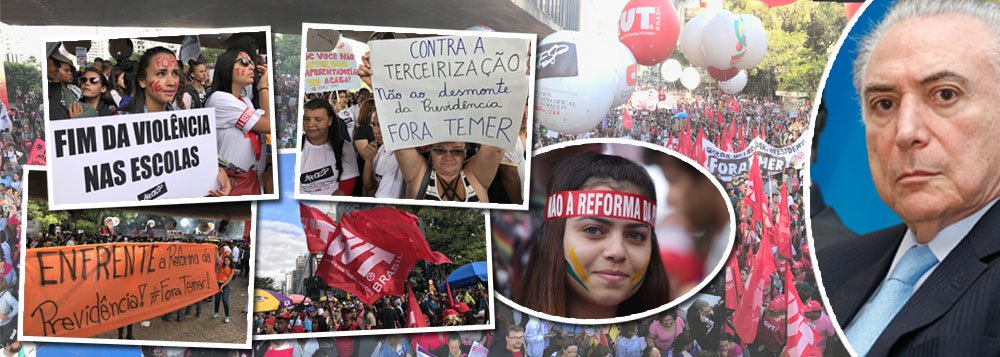 Pesquisa Datafolha aponta que 70% dos brasileiros consideram o governo Michel Temer ruim ou péssimo. A gestão do emedebista é aprovada por somente 6% da população; outros 22% consideram a sua administração como regular; rejeição a Temer é maior entre as mulheres (75%) e entre as pessoas recebem menos de dois salários mínimos (73%); mais cedo, Temer afirmou que o seu alto índice de rejeição se deve ao fato das pessoas "não irem com a sua cara" e não por ter chegado ao poder por meio de um golpe parlamentar, além de que sua política econômica jogou o Brasil numa crise sem precedentes e que deixou mais de 13 milhões de desempregados (Foto: Paulo Emílio) Pesquisa Datafolha aponta que 70% dos brasileiros consideram o governo Michel Temer ruim ou péssimo. A gestão do emedebista é aprovada por somente 6% da população; outros 22% consideram a sua administração como regular; rejeição a Temer é maior entre as mulheres (75%) e entre as pessoas recebem menos de dois salários mínimos (73%); mais cedo, Temer afirmou que o seu alto índice de rejeição se deve ao fato das pessoas "não irem com a sua cara" e não por ter chegado ao poder por meio de um golpe parlamentar, além de que sua política econômica jogou o Brasil numa crise sem precedentes e que deixou mais de 13 milhões de desempregados