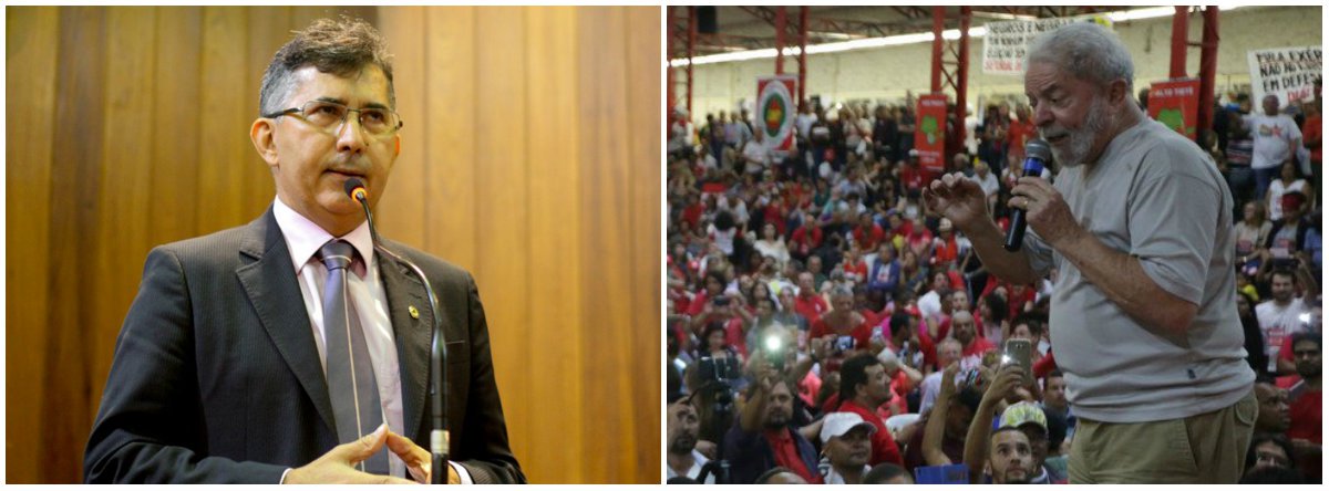 O deputado estadual Aluísio Martins (PT) afirmou que a pesquisa Datafolha, divulgada demonstrou a condenação do ex-presidente Lula não teve efeito negativo para o principal nome do partido, que segue líder isolado nas intenções de voto; “E o PT continua, de fato, com um único plano, que é a candidatura do ex-presidente, não temos plano B e vamos continuar insistindo nisso até o momento da candidatura", disse o parlamentar (Foto: Leonardo Lucena) O deputado estadual Aluísio Martins (PT) afirmou que a pesquisa Datafolha, divulgada demonstrou a condenação do ex-presidente Lula não teve efeito negativo para o principal nome do partido, que segue líder isolado nas intenções de voto; “E o PT continua, de fato, com um único plano, que é a candidatura do ex-presidente, não temos plano B e vamos continuar insistindo nisso até o momento da candidatura", disse o parlamentar