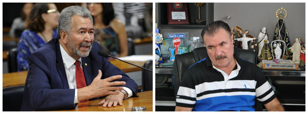 A Procuradoria-Geral da República (PGR) denunciou os deputados federais Cícero Almeida (Podemos-AL) e Paulão (PT-AL) pelo crime de peculato; caso é resultado das investigações da Operação Taturana, deflagrada em 2007 pela Polícia Federal para apurar um desvio de mais de R$ 200 milhões na Assembleia Legislativa de Alagoas (ALE); se forem condenados, os parlamentares podem pegar de dois a 12 anos de reclusão, além de serem obrigados a pagar multa em valor a ser estabelecido pela Justiça (Foto: Voney Malta) A Procuradoria-Geral da República (PGR) denunciou os deputados federais Cícero Almeida (Podemos-AL) e Paulão (PT-AL) pelo crime de peculato; caso é resultado das investigações da Operação Taturana, deflagrada em 2007 pela Polícia Federal para apurar um desvio de mais de R$ 200 milhões na Assembleia Legislativa de Alagoas (ALE); se forem condenados, os parlamentares podem pegar de dois a 12 anos de reclusão, além de serem obrigados a pagar multa em valor a ser estabelecido pela Justiça