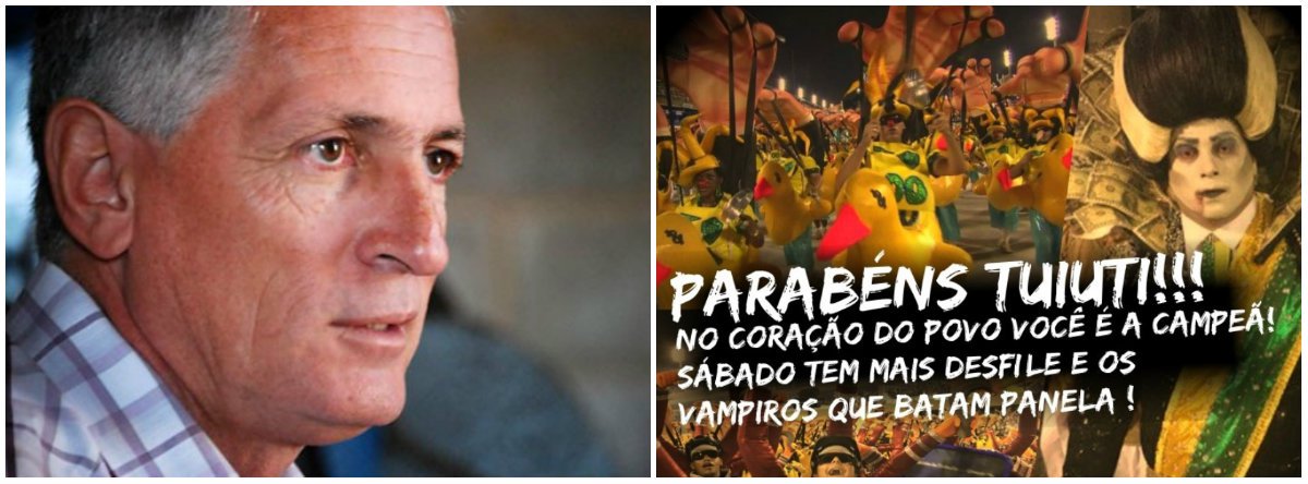"Pouco importa se a TV Globo vai boicotar ou não a transmissão neste sábado; o desfile da escola de samba Paraíso do Tuiuti no Rio já não precisa mais disso", diz o deputado estadual Rogério Correia (PT); "O golpe foi despido como nunca antes naquele desfile alegre conquanto agressivo. Revelou-se ali o essencial: a escravidão dos negros como a pedra fundamental do Brasil desigual", acrescenta (Foto: Leonardo Lucena) "Pouco importa se a TV Globo vai boicotar ou não a transmissão neste sábado; o desfile da escola de samba Paraíso do Tuiuti no Rio já não precisa mais disso", diz o deputado estadual Rogério Correia (PT); "O golpe foi despido como nunca antes naquele desfile alegre conquanto agressivo. Revelou-se ali o essencial: a escravidão dos negros como a pedra fundamental do Brasil desigual", acrescenta