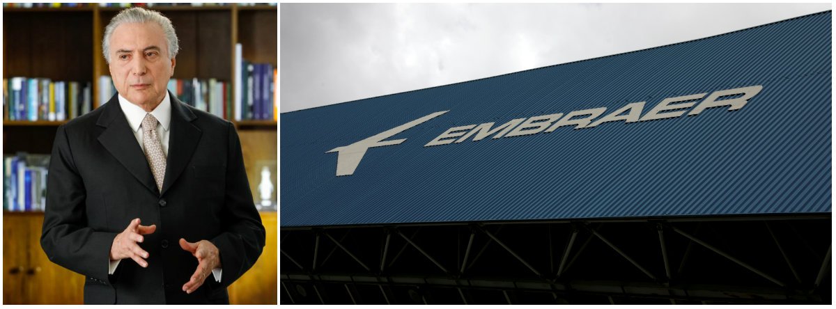 "Numa manobra midiática e semântica que faria corar Goebbels, o governo golpista tenta apresentar a desnacionalização da Embraer, nossa principal empresa de alta tecnologia, como um grande triunfo da Nação. Chegam até a dizer que o presidente 'exigiu' que a Boeing tivesse 'só' 51% da Embraer, justamente o número mágico que dá a Boeing total controle sobre a empresa. Ou seja, Temer 'exigiu' que a Boeing controlasse a Embraer. Poderia ter vetado a desnacionalização, simplesmente usando do poder conferido pelas ações golden share, em poder da União", escreve o colunista Marcelo Zero; "Com o golpe, viramos quintal. E quintal não desenvolve tecnologia. Apenas absorve tecnologia obsoleta, quando permitido pelos donos", afirma (Foto: Marcelo Zero) "Numa manobra midiática e semântica que faria corar Goebbels, o governo golpista tenta apresentar a desnacionalização da Embraer, nossa principal empresa de alta tecnologia, como um grande triunfo da Nação. Chegam até a dizer que o presidente 'exigiu' que a Boeing tivesse 'só' 51% da Embraer, justamente o número mágico que dá a Boeing total controle sobre a empresa. Ou seja, Temer 'exigiu' que a Boeing controlasse a Embraer. Poderia ter vetado a desnacionalização, simplesmente usando do poder conferido pelas ações golden share, em poder da União", escreve o colunista Marcelo Zero; "Com o golpe, viramos quintal. E quintal não desenvolve tecnologia. Apenas absorve tecnologia obsoleta, quando permitido pelos donos", afirma