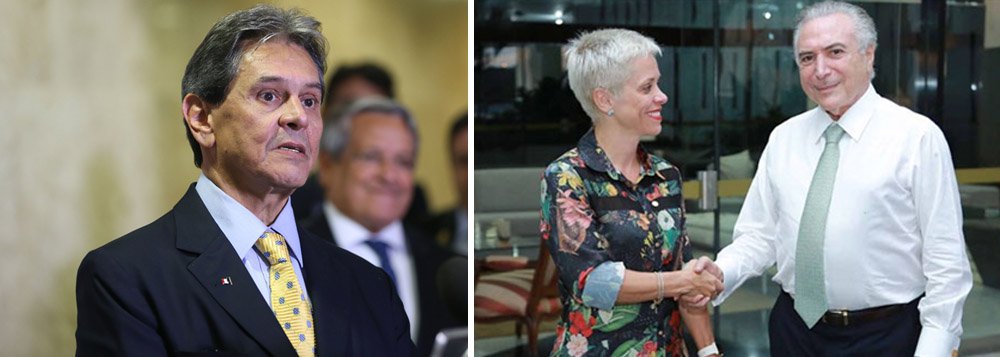 "Temer vai bancar a nomeação de Cristiane Brasil para o Ministério do Trabalho até que sejam esgotados todos os recursos, declarou hoje o ministro Marum. Diante de tanta disposição para o desgaste, fica um pergunta: qual foi a ameaça que o pai dela, Roberto Jefferson, fez a Temer para que a filha "não saia de bandida", apesar de sua condenação pela Justiça do Trabalho, apesar do vídeo marítimo, do áudio ameaçando funcionários e da ação em que é acusada de comprar apoio do narcotráfico?", questiona Tereza Cruvinel (Foto: Tereza Cruvinel) "Temer vai bancar a nomeação de Cristiane Brasil para o Ministério do Trabalho até que sejam esgotados todos os recursos, declarou hoje o ministro Marum. Diante de tanta disposição para o desgaste, fica um pergunta: qual foi a ameaça que o pai dela, Roberto Jefferson, fez a Temer para que a filha "não saia de bandida", apesar de sua condenação pela Justiça do Trabalho, apesar do vídeo marítimo, do áudio ameaçando funcionários e da ação em que é acusada de comprar apoio do narcotráfico?", questiona Tereza Cruvinel