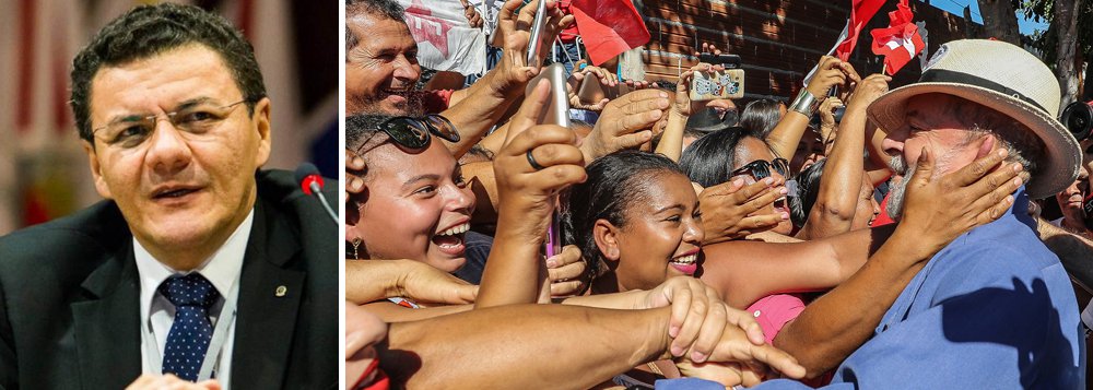 residente da Associação dos Juízes Federais do Brasil (Ajufe), Roberto Veloso, condenou o que chamou de "alarde desnecessário" que estaria sendo feito pelos manifestantes em torno do julgamento do ex-presidente Lula pelo Tribunal Regional Federal da 4ª Região (TRF-4), marcado para o próximo dia 24, em Porto Alegre (RS); "Está havendo um alarde sobre esse julgamento desnecessário, porque o Brasil é pródigo em recursos. Caso venha a ser confirmada a sentença, haverá possibilidade de recurso para o STJ, o STF e o próprio TRF", afirmou (Foto: Paulo Emílio) residente da Associação dos Juízes Federais do Brasil (Ajufe), Roberto Veloso, condenou o que chamou de "alarde desnecessário" que estaria sendo feito pelos manifestantes em torno do julgamento do ex-presidente Lula pelo Tribunal Regional Federal da 4ª Região (TRF-4), marcado para o próximo dia 24, em Porto Alegre (RS); "Está havendo um alarde sobre esse julgamento desnecessário, porque o Brasil é pródigo em recursos. Caso venha a ser confirmada a sentença, haverá possibilidade de recurso para o STJ, o STF e o próprio TRF", afirmou