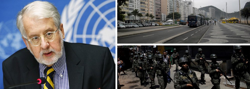 Para o ex-ministro de Direitos Humanos no governo FHC e professor aposentado de Ciência Política da USP Paulo Sérgio Pinheiro, a decisão do governo Temer de intervir na segurança do Rio de Janeiro é "desastrada", "inócua" e "não vai resolver absolutamente nada"; "Os grandes traficantes estão na Avenida Atlântica, na Barra da Tijuca, ou em Miami. Quem vai pagar por essa intervenção são os moradores das comunidades, das favelas. É totalmente inócuo. As Forças Armadas não têm nenhuma competência para lidar com a criminalidade, seja o crime comum ou organizado. A curto prazo, não vai resolver absolutamente nada, só vai agravar a situação", afirmou Pinheiro à Rádio Brasil Atual (Foto: Aquiles Lins) Para o ex-ministro de Direitos Humanos no governo FHC e professor aposentado de Ciência Política da USP Paulo Sérgio Pinheiro, a decisão do governo Temer de intervir na segurança do Rio de Janeiro é "desastrada", "inócua" e "não vai resolver absolutamente nada"; "Os grandes traficantes estão na Avenida Atlântica, na Barra da Tijuca, ou em Miami. Quem vai pagar por essa intervenção são os moradores das comunidades, das favelas. É totalmente inócuo. As Forças Armadas não têm nenhuma competência para lidar com a criminalidade, seja o crime comum ou organizado. A curto prazo, não vai resolver absolutamente nada, só vai agravar a situação", afirmou Pinheiro à Rádio Brasil Atual
