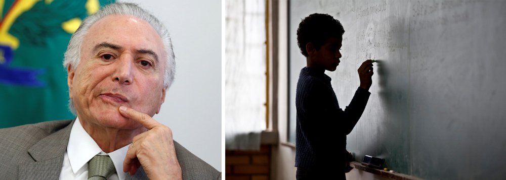 Michel Temer sancionou, nesta terça-feira (2), a Lei Orçamentária Anual (LOA) de 2018, com um veto: a verba complementar de R$ 1,5 bilhão ao Fundo de Manutenção e Desenvolvimento da Educação Básica e de Valorização dos Profissionais da Educação (Fundeb); a ampliação de recursos estava prevista em duas emendas apresentadas pelos parlamentares durante a votação do orçamento; segundo o Planalto, Temer vetou o repasse extra, lembrando que o Fundo já tinha sido contemplado com aumento de cerca de R$ 14 bilhões, em relação a 2017 (Foto: Charles Nisz) Michel Temer sancionou, nesta terça-feira (2), a Lei Orçamentária Anual (LOA) de 2018, com um veto: a verba complementar de R$ 1,5 bilhão ao Fundo de Manutenção e Desenvolvimento da Educação Básica e de Valorização dos Profissionais da Educação (Fundeb); a ampliação de recursos estava prevista em duas emendas apresentadas pelos parlamentares durante a votação do orçamento; segundo o Planalto, Temer vetou o repasse extra, lembrando que o Fundo já tinha sido contemplado com aumento de cerca de R$ 14 bilhões, em relação a 2017