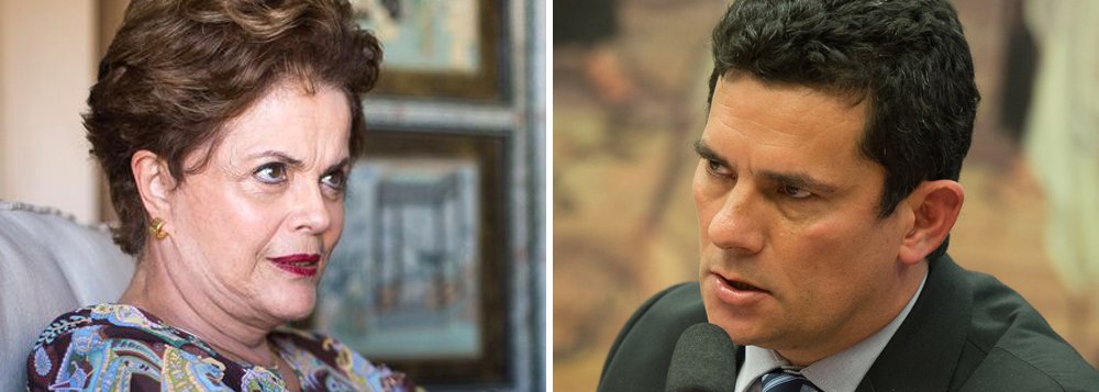 Ao comentar sobre a autorização do juiz Sérgio Moro, confirmada pelo TRF-4, para gravação de uma conversa sua com o ex-presidente Lula, a presidente deposta Dilma Rousseff defendeu a prisão do magistrado; "Veremos o golpe atingindo segmentos do Judiciário quando o TRF4 aprovou que eu, como presidente da República, tivesse sido gravada sem autorização do Supremo Tribunal Federal. Isso feria gravemente não só a Constituição, como a própria Lei de Segurança Nacional. Em qualquer país do mundo, dito de democracia avançada, uma pessoa que gravasse o presidente da República sem autorização seria presa", disse Dilma ao site Sul 21; assista (Foto: Aquiles Lins) Ao comentar sobre a autorização do juiz Sérgio Moro, confirmada pelo TRF-4, para gravação de uma conversa sua com o ex-presidente Lula, a presidente deposta Dilma Rousseff defendeu a prisão do magistrado; "Veremos o golpe atingindo segmentos do Judiciário quando o TRF4 aprovou que eu, como presidente da República, tivesse sido gravada sem autorização do Supremo Tribunal Federal. Isso feria gravemente não só a Constituição, como a própria Lei de Segurança Nacional. Em qualquer país do mundo, dito de democracia avançada, uma pessoa que gravasse o presidente da República sem autorização seria presa", disse Dilma ao site Sul 21; assista