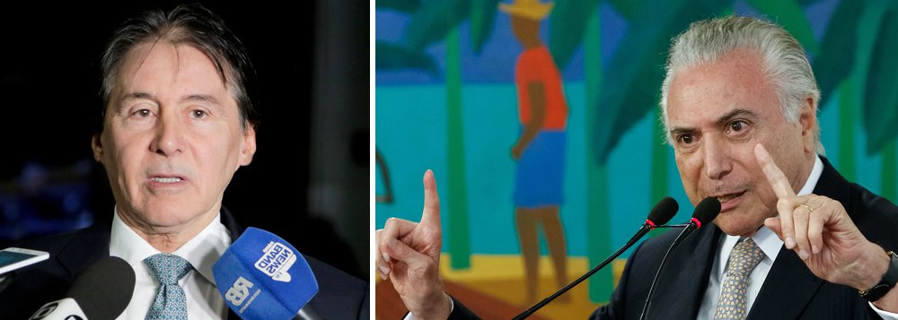 Um dia depois de ter dito que o Palácio do Planalto não vai ditar a pauta do Congresso, o presidente do Senado, Eunício Oliveira, disse nesta quarta (21) que a relação dele com o Executivo e com o Judiciário é harmônica; "A minha relação com os dois outros Poderes da República é de harmonia. Eu defendo a harmonia entre os Poderes. Mas sou muito firme na defesa do Poder que eu presido. Então ninguém vai pensar que isso aqui é puxadinho de qualquer outro. Assim como jamais eu teria o atrevimento de achar que eu posso interferir nos outros Poderes. Essa é a posição", ressaltou (Foto: Aquiles Lins) Um dia depois de ter dito que o Palácio do Planalto não vai ditar a pauta do Congresso, o presidente do Senado, Eunício Oliveira, disse nesta quarta (21) que a relação dele com o Executivo e com o Judiciário é harmônica; "A minha relação com os dois outros Poderes da República é de harmonia. Eu defendo a harmonia entre os Poderes. Mas sou muito firme na defesa do Poder que eu presido. Então ninguém vai pensar que isso aqui é puxadinho de qualquer outro. Assim como jamais eu teria o atrevimento de achar que eu posso interferir nos outros Poderes. Essa é a posição", ressaltou