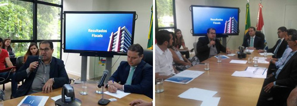 O governador Renan Filho (MDB) apresentou os resultados fiscais do Estado, além do rating - ou notas de crédito -, desenvolvido pela Standard & Poor's, maior agência de classificação de risco do mundo; segundo o levantamento, Alagoas está agora na segunda posição do Brasil em solidez fiscal; "Quando assumimos o governo ele tinha uma avaliação D, a pior entre os estados. Hoje, pela análise do Tesouro, subimos para B, empatados com estados com melhor situação fiscal do Brasil", disse Renan Filho (Foto: Voney Malta) O governador Renan Filho (MDB) apresentou os resultados fiscais do Estado, além do rating - ou notas de crédito -, desenvolvido pela Standard & Poor's, maior agência de classificação de risco do mundo; segundo o levantamento, Alagoas está agora na segunda posição do Brasil em solidez fiscal; "Quando assumimos o governo ele tinha uma avaliação D, a pior entre os estados. Hoje, pela análise do Tesouro, subimos para B, empatados com estados com melhor situação fiscal do Brasil", disse Renan Filho