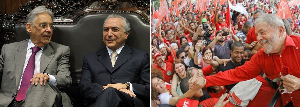 Em sua entrevista desta terça-feira ao jornal Estado de S. Paulo, o ex-presidente Fernando Henrique Cardoso fez uma declaração extremamente hipócrita e preconceituosa; "É curioso ver que em países como os nossos, com um nível educacional relativamente pouco desenvolvido, as pessoas têm muitas carências. Aqueles que dão às pessoas a sensação de que atenderam às suas carências ganham uma certa permissão para se desviar da ética. É pavoroso, mas é assim. É populismo. É a cultura que prevalece nesses países", disse ele, que apoiou o golpe de um sindicato de ladrões contra uma presidente honesta, passa a mão na cabeça de Aécio Neves e tem a cara de pau de posar de moralista (Foto: Leonardo Attuch) Em sua entrevista desta terça-feira ao jornal Estado de S. Paulo, o ex-presidente Fernando Henrique Cardoso fez uma declaração extremamente hipócrita e preconceituosa; "É curioso ver que em países como os nossos, com um nível educacional relativamente pouco desenvolvido, as pessoas têm muitas carências. Aqueles que dão às pessoas a sensação de que atenderam às suas carências ganham uma certa permissão para se desviar da ética. É pavoroso, mas é assim. É populismo. É a cultura que prevalece nesses países", disse ele, que apoiou o golpe de um sindicato de ladrões contra uma presidente honesta, passa a mão na cabeça de Aécio Neves e tem a cara de pau de posar de moralista