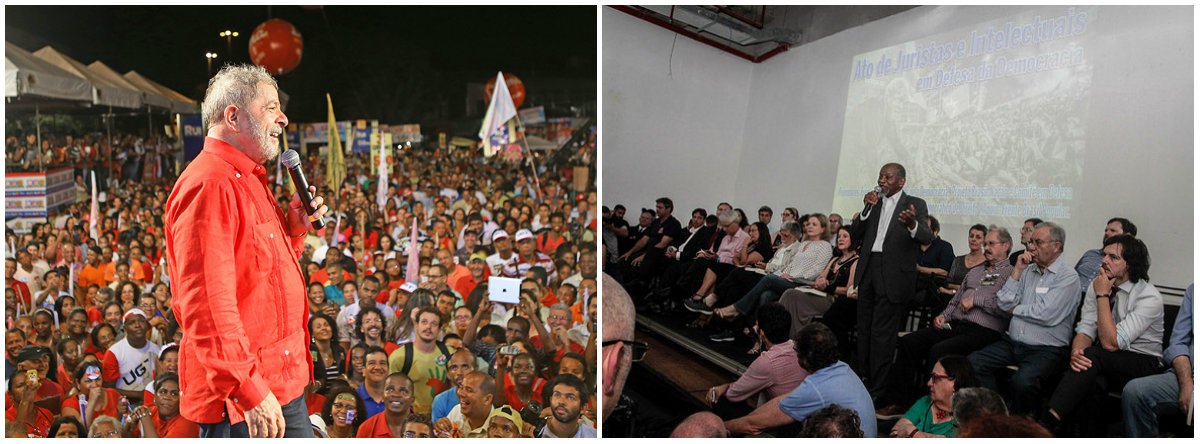 Coordenadora do Observatório da Justiça Brasileira, Margarida Lacombe Camargo afirma que, se houver a condenação de Lula, estará consagrado o precedente de condenar sem provas. “Isso valerá para a vida de todos nós”, disse; "É o julgamento da democracia brasileira. Por isso estamos reunidos aqui", afirmou o cientista político, Benedito Tadeu César; de acordo com a professora Vanessa Chiari Gonçalves, “não há provas. Se não há provas, não pode haver certeza jurídica. Se há dúvida, a absolvição se impõe de acordo com nosso ordenamento jurídico” (Foto: Leonardo Lucena) Coordenadora do Observatório da Justiça Brasileira, Margarida Lacombe Camargo afirma que, se houver a condenação de Lula, estará consagrado o precedente de condenar sem provas. “Isso valerá para a vida de todos nós”, disse; "É o julgamento da democracia brasileira. Por isso estamos reunidos aqui", afirmou o cientista político, Benedito Tadeu César; de acordo com a professora Vanessa Chiari Gonçalves, “não há provas. Se não há provas, não pode haver certeza jurídica. Se há dúvida, a absolvição se impõe de acordo com nosso ordenamento jurídico”