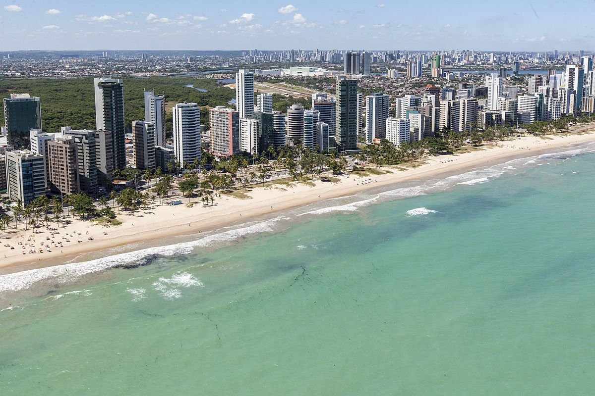 Praia do Pina, Recife (Foto: Paulo Emílio) Praia do Pina, Recife