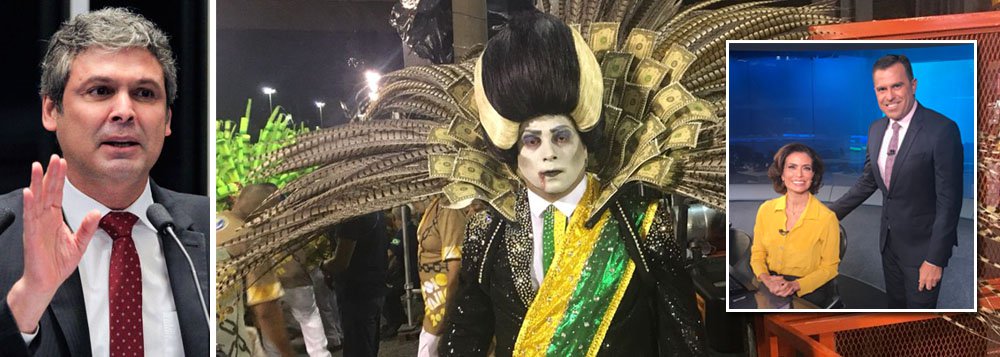 Líder do PT no Senado, Lindbergh Farias publicou em seu Facebook um texto crítico à cobertura da Rede Globo sobre o desfile da Paraíso do Tuiuti, que exibiu um enredo crítico ao golpe e ao governo Temer; enquanto os desfiles de outras seis escolas tiveram mais de um minuto de exposição no telejornal, ou quase um minuto, a Tuiuti, que fez uma crítica ao golpe e a Michel Temer, teve apenas 35 segundos; "Que a Rede Globo é inimiga da democracia brasileira, todos nós sabemos. Agora, manipular a cobertura de uma escola de samba para proteger Temer, o PSDB e as reformas que atacam o povo brasileiro, foi uma maldade nova", diz o texto, de autoria de Eden Valadares (Foto: Gisele Federicce) Líder do PT no Senado, Lindbergh Farias publicou em seu Facebook um texto crítico à cobertura da Rede Globo sobre o desfile da Paraíso do Tuiuti, que exibiu um enredo crítico ao golpe e ao governo Temer; enquanto os desfiles de outras seis escolas tiveram mais de um minuto de exposição no telejornal, ou quase um minuto, a Tuiuti, que fez uma crítica ao golpe e a Michel Temer, teve apenas 35 segundos; "Que a Rede Globo é inimiga da democracia brasileira, todos nós sabemos. Agora, manipular a cobertura de uma escola de samba para proteger Temer, o PSDB e as reformas que atacam o povo brasileiro, foi uma maldade nova", diz o texto, de autoria de Eden Valadares
