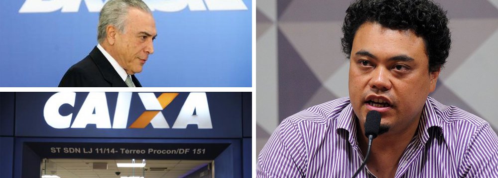 Jornalista Leonardo Sakamoto afirma que "o loteamento da Caixa continua atendendo às necessidades de Michel Temer e aliados"; o blogueiro reforça que "na Caixa, está depositado o FGTS de milhões de trabalhadores que sonham, um dia, em adquirir uma casa própria ou usar os recursos para algo pessoal quando parar de trabalhar"; Sakamoto lembra, ainda, que "este governo não caiu porque comprou os votos" (Foto: Leonardo Lucena) Jornalista Leonardo Sakamoto afirma que "o loteamento da Caixa continua atendendo às necessidades de Michel Temer e aliados"; o blogueiro reforça que "na Caixa, está depositado o FGTS de milhões de trabalhadores que sonham, um dia, em adquirir uma casa própria ou usar os recursos para algo pessoal quando parar de trabalhar"; Sakamoto lembra, ainda, que "este governo não caiu porque comprou os votos"