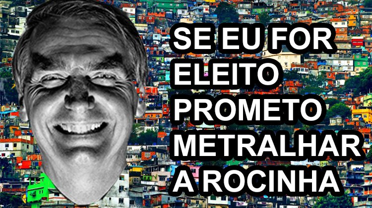 A uma plateia de cerca de mil executivos do setor financeiro, em evento promovido pelo banco BTG Pactual, o pré-candidato a presidente Jair Bolsonaro foi aplaudido de pé ao propor que se os traficantes da favela da Rocinha, no Rio, não saírem da favela e se entregarem, ele mandará metralhar a comunidade e tudo que tem dentro dela (Foto: Eduardo Guimarães) www.brasil247.com - A uma plateia de cerca de mil executivos do setor financeiro, em evento promovido pelo banco BTG Pactual, o pré-candidato a presidente Jair Bolsonaro foi aplaudido de pé ao propor que se os traficantes da favela da Rocinha, no Rio, não saírem da favela e se entregarem, ele mandará metralhar a comunidade e tudo que tem dentro dela