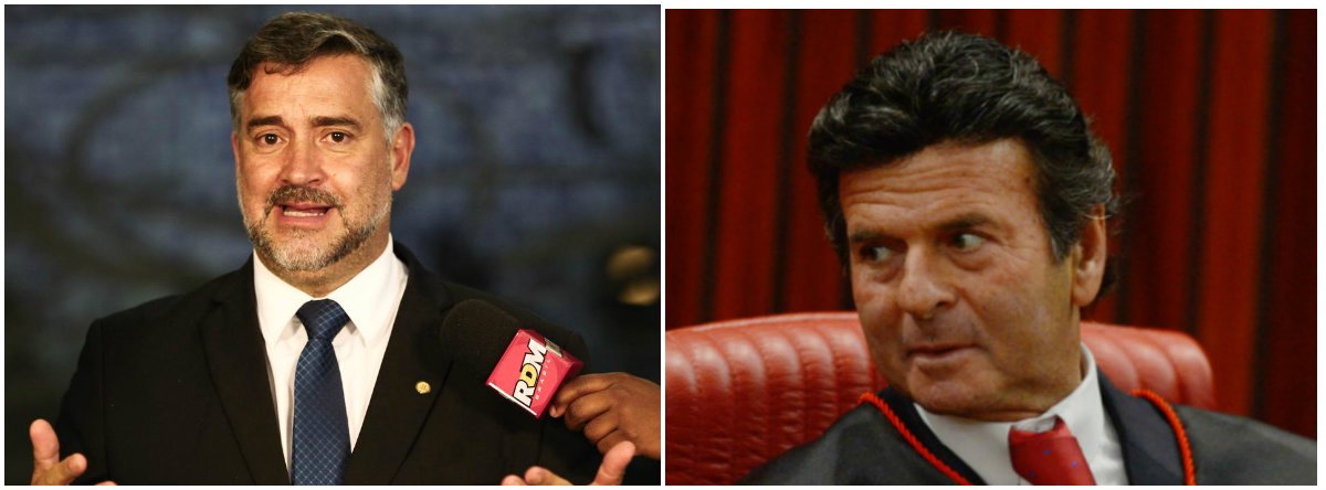Deputado Paulo Pimenta (RS) bate pesado contra o ministro do STF Luiz Fux, que quis "reinterpretar a lei porque quer atingir alguém"; "Essa declaração tem endereço certo, tem objetivo específico. Isso que ele disse é ilegal", criticou; o parlamentar disse ainda que Sergio Cabral e Adriana Ancelmo, ex-governador do Rio e ex-primeira-dama, "são as pessoas que mais conhecem Fux", e "que se decidirem fazer uma delação todos vamos conhecer mais sobre ele"; Cabral influenciou na indicação de Fux ao Supremo; para Pimenta, a declaração feita hoje por Fux é que "apequena" o Supremo, lembrando a declaração de Cármen Lúcia, presidente da Corte (Foto: Gisele Federicce) Deputado Paulo Pimenta (RS) bate pesado contra o ministro do STF Luiz Fux, que quis "reinterpretar a lei porque quer atingir alguém"; "Essa declaração tem endereço certo, tem objetivo específico. Isso que ele disse é ilegal", criticou; o parlamentar disse ainda que Sergio Cabral e Adriana Ancelmo, ex-governador do Rio e ex-primeira-dama, "são as pessoas que mais conhecem Fux", e "que se decidirem fazer uma delação todos vamos conhecer mais sobre ele"; Cabral influenciou na indicação de Fux ao Supremo; para Pimenta, a declaração feita hoje por Fux é que "apequena" o Supremo, lembrando a declaração de Cármen Lúcia, presidente da Corte