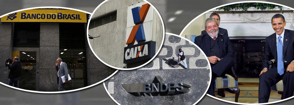 "Ao colocar em causa a existência dos bancos públicos brasileiros, o economista Marcos Lisboa, antigo auxiliar de Antônio Palocci, que hoje preside uma instituição de ensino de elite, em São Paulo, reproduz o discurso vira-lata que prepara um programa de terra arrasada contra a economia produtiva", escreve Paulo Moreira Leite, articulista do 247. PML lembra que a importância estrutural dos bancos públicos brasileiros é um fato comprovado na agricultura, no desenvolvimento industrial, e ficou escancarada em 2009, quando Barack Obama aproveitou uma reunião do G-20 em Londres para chamar Lula de "o Cara" (Foto: Paulo Moreira Leite) "Ao colocar em causa a existência dos bancos públicos brasileiros, o economista Marcos Lisboa, antigo auxiliar de Antônio Palocci, que hoje preside uma instituição de ensino de elite, em São Paulo, reproduz o discurso vira-lata que prepara um programa de terra arrasada contra a economia produtiva", escreve Paulo Moreira Leite, articulista do 247. PML lembra que a importância estrutural dos bancos públicos brasileiros é um fato comprovado na agricultura, no desenvolvimento industrial, e ficou escancarada em 2009, quando Barack Obama aproveitou uma reunião do G-20 em Londres para chamar Lula de "o Cara"