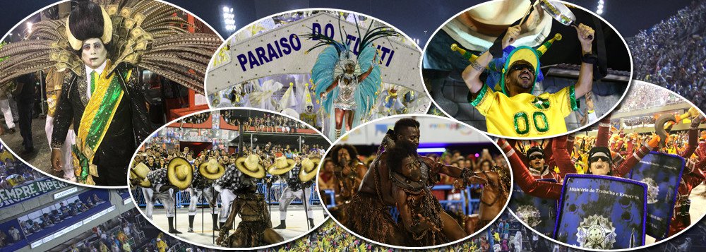 Nesses tempos bicudos de Moro e Dallagnol, TRF e Supremo, Cunha, Temer, Aécio, Geddel, Jucá... golpe, intervenção militar, um carnavalzinho pra descontrair cai muito bem, até porque ninguém é de ferro e melhor ainda, um carnaval diferenciado, com a avenida carregada de novidades, repleta de audácia e irreverência da Paraíso do Tuiuti (Foto: Sebastião Costa) Nesses tempos bicudos de Moro e Dallagnol, TRF e Supremo, Cunha, Temer, Aécio, Geddel, Jucá... golpe, intervenção militar, um carnavalzinho pra descontrair cai muito bem, até porque ninguém é de ferro e melhor ainda, um carnaval diferenciado, com a avenida carregada de novidades, repleta de audácia e irreverência da Paraíso do Tuiuti