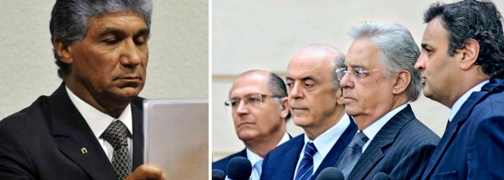 "O Palácio dos Bandeirantes está nervoso. É que Paulo Vieira de Souza, o Paulo Preto, chegou à Desenvolvimento Rodoviário S/A, a Dersa, pelas mãos de Geraldo Alckmin, em 2005, às vésperas do tucano se tornar candidato ao Palácio do Planalto. Alckmin disputou as eleições presidenciais contra Lula, em 2006. Não se sabe, ainda, se Paulo Preto atuou fora de sua esfera para ajudar nas finanças da campanha", aponta reportagem do Viomundo (Foto: Leonardo Attuch) "O Palácio dos Bandeirantes está nervoso. É que Paulo Vieira de Souza, o Paulo Preto, chegou à Desenvolvimento Rodoviário S/A, a Dersa, pelas mãos de Geraldo Alckmin, em 2005, às vésperas do tucano se tornar candidato ao Palácio do Planalto. Alckmin disputou as eleições presidenciais contra Lula, em 2006. Não se sabe, ainda, se Paulo Preto atuou fora de sua esfera para ajudar nas finanças da campanha", aponta reportagem do Viomundo