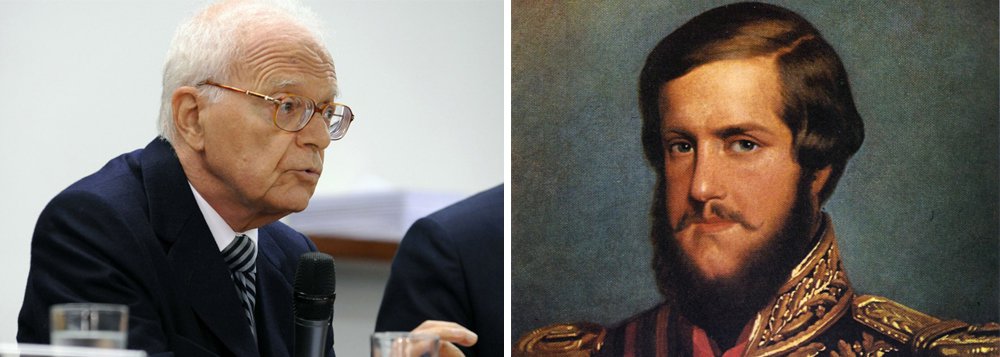 O professor emérito de Direito da USP e escritor Fábio Konder Comparato relata que o imperador Dom Pedro II já defendeu que "enquanto alguns magistrados não forem para a cadeia, como, por exemplo, certos prevaricadores muito conhecidos do Supremo Tribunal de Justiça, não se conseguirá esse fim", ao defender a "responsabilidade eficaz" do STF; "Quem teria poder para impedir esse abuso e punir o ministro faltoso? Absolutamente, ninguém. Esse tribunal e seus integrantes não estão sujeitos a poder algum. Pelo menos neste mundo dos seres vivos", diz Comparato (Foto: Aquiles Lins) O professor emérito de Direito da USP e escritor Fábio Konder Comparato relata que o imperador Dom Pedro II já defendeu que "enquanto alguns magistrados não forem para a cadeia, como, por exemplo, certos prevaricadores muito conhecidos do Supremo Tribunal de Justiça, não se conseguirá esse fim", ao defender a "responsabilidade eficaz" do STF; "Quem teria poder para impedir esse abuso e punir o ministro faltoso? Absolutamente, ninguém. Esse tribunal e seus integrantes não estão sujeitos a poder algum. Pelo menos neste mundo dos seres vivos", diz Comparato
