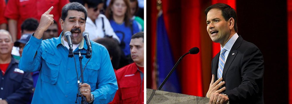 O senador republicano Marco Rubio pediu que as Forças Armadas venezuelanas se rebelem contra o governo de Nicolás Maduro, em uma série de tweets inflamatórios postados nesta sexta-feira, ecoando algo já endossado pelo secretário de Estado dos Estados Unidos; "O mundo apoiaria as Forças Armadas em Venezuela, se decidissem proteger as pessoas e restaurar a democracia removendo um ditador", escreveu Rubio, senador pelo Estado da Flórida (Foto: Aquiles Lins) O senador republicano Marco Rubio pediu que as Forças Armadas venezuelanas se rebelem contra o governo de Nicolás Maduro, em uma série de tweets inflamatórios postados nesta sexta-feira, ecoando algo já endossado pelo secretário de Estado dos Estados Unidos; "O mundo apoiaria as Forças Armadas em Venezuela, se decidissem proteger as pessoas e restaurar a democracia removendo um ditador", escreveu Rubio, senador pelo Estado da Flórida