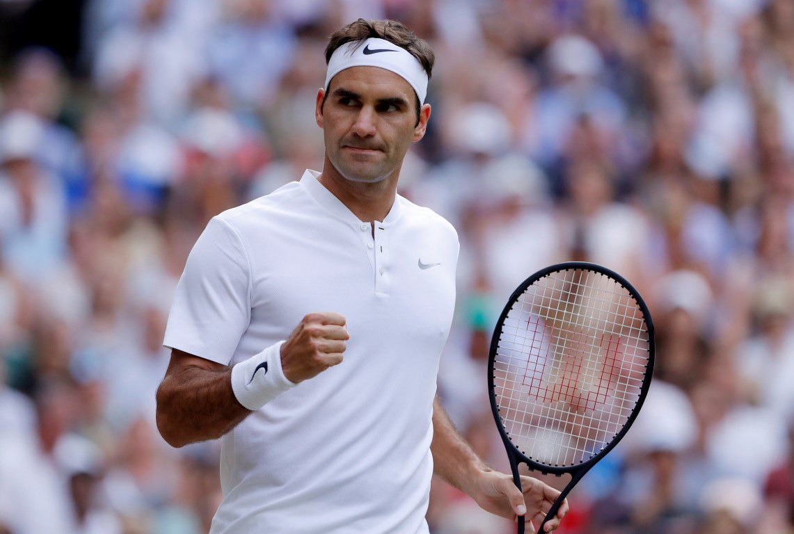 Tennis - Wimbledon - London, Britain - July 8, 2017 Switzerland’s Roger Federer celebrates winning the first set during the third round match against Germany’s Mischa Zverev REUTERS/Andrew Couldridge (Foto: Charles Nisz) Tennis - Wimbledon - London, Britain - July 8, 2017 Switzerland’s Roger Federer celebrates winning the first set during the third round match against Germany’s Mischa Zverev REUTERS/Andrew Couldridge