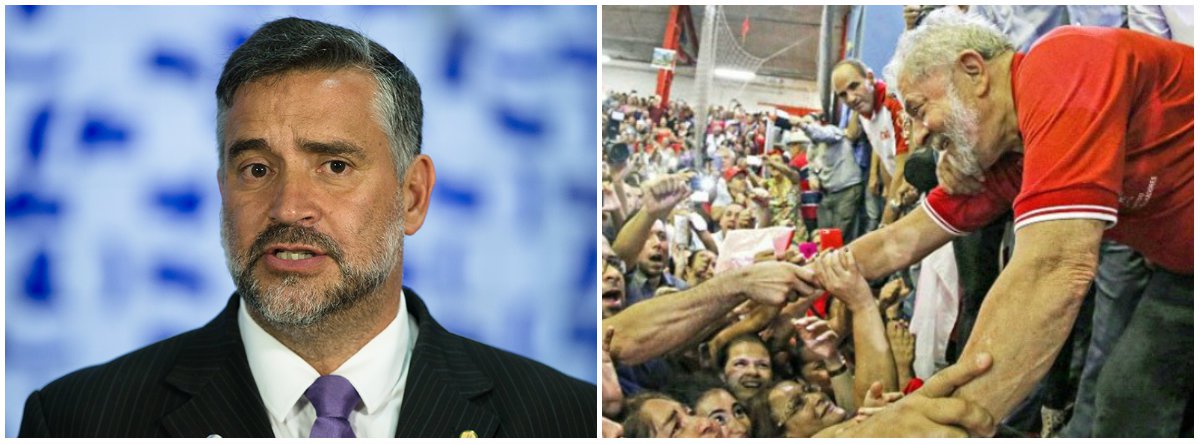 Em ato de comemoração dos 38 anos do PT, o líder do partido na Câmara dos Deputados, Paulo Pimenta (PT-RS), afirmou que "a história não tem lugar para fascistas, traidores"; de acordo com o parlamentar, os procuradores da Operação Lava Jato Deltan Dallagnol e Carlos Fernando, além do juiz federal Sergio Moro "ainda sentarão no banco dos réus". "Não tememos a Globo, vamos defender nosso projeto nas ruas, vamos fazer Lula presidente e recuperar a vontade do povo brasileiro de ter orgulho desta nação" (Foto: Leonardo Lucena) Em ato de comemoração dos 38 anos do PT, o líder do partido na Câmara dos Deputados, Paulo Pimenta (PT-RS), afirmou que "a história não tem lugar para fascistas, traidores"; de acordo com o parlamentar, os procuradores da Operação Lava Jato Deltan Dallagnol e Carlos Fernando, além do juiz federal Sergio Moro "ainda sentarão no banco dos réus". "Não tememos a Globo, vamos defender nosso projeto nas ruas, vamos fazer Lula presidente e recuperar a vontade do povo brasileiro de ter orgulho desta nação"