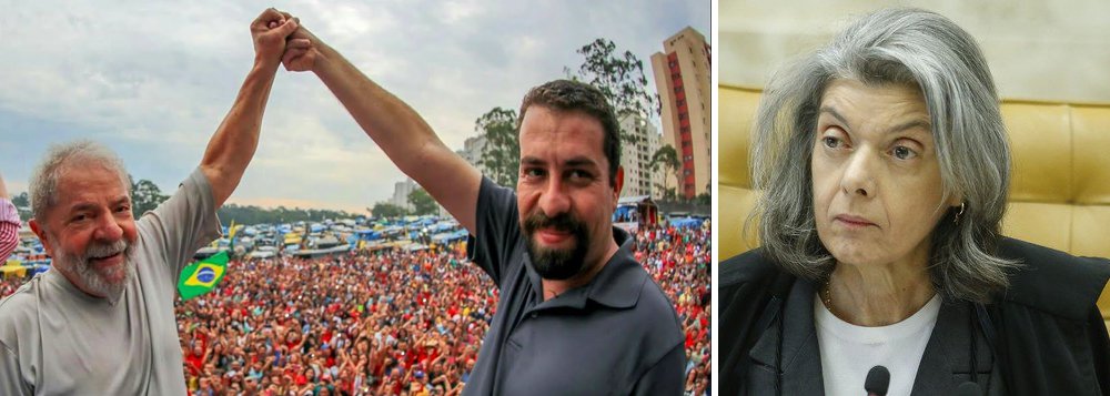 Líder do MTST e da frente Povo Sem Medo, Guilherme Boulos rebateu nesta terça-feira, 30, a presidente do STF, ministra Carmén Lúcia, que disse que o STF iria "se apequenar" caso rediscutisse a prisão em segunda instância após a condenação o ex-presidente ser condenado pelo TRF-4; "Ministra Carmen Lucia, 'apequenar' o STF é se omitir diante de uma condenação sem provas e com evidente viés político", escreveu Boulos em sua página no Twitter (Foto: Leonardo Lucena) Líder do MTST e da frente Povo Sem Medo, Guilherme Boulos rebateu nesta terça-feira, 30, a presidente do STF, ministra Carmén Lúcia, que disse que o STF iria "se apequenar" caso rediscutisse a prisão em segunda instância após a condenação o ex-presidente ser condenado pelo TRF-4; "Ministra Carmen Lucia, 'apequenar' o STF é se omitir diante de uma condenação sem provas e com evidente viés político", escreveu Boulos em sua página no Twitter
