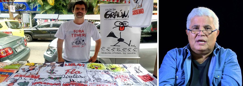 O jornalista Ricardo Noblat postou uma imagem do cartunista Henfil como balanço de 2017, na qual um de seus personagens clássicos da época da ditadura militar questiona: “Que país foi este?"; o filho do cartunista, Ivan Henfil, respondeu: “O país que saiu do mapa da fome da ONU, e com o Temer, volta a passos largos pra esta lista negra. Meu pai teria vergonha de ver o desenho dele no twitter de bajulador daquele que ‘Foi o maior mau-caráter que já conheci!’, como ele me dizia sobre Temer" (Foto: Charles Nisz) O jornalista Ricardo Noblat postou uma imagem do cartunista Henfil como balanço de 2017, na qual um de seus personagens clássicos da época da ditadura militar questiona: “Que país foi este?"; o filho do cartunista, Ivan Henfil, respondeu: “O país que saiu do mapa da fome da ONU, e com o Temer, volta a passos largos pra esta lista negra. Meu pai teria vergonha de ver o desenho dele no twitter de bajulador daquele que ‘Foi o maior mau-caráter que já conheci!’, como ele me dizia sobre Temer"
