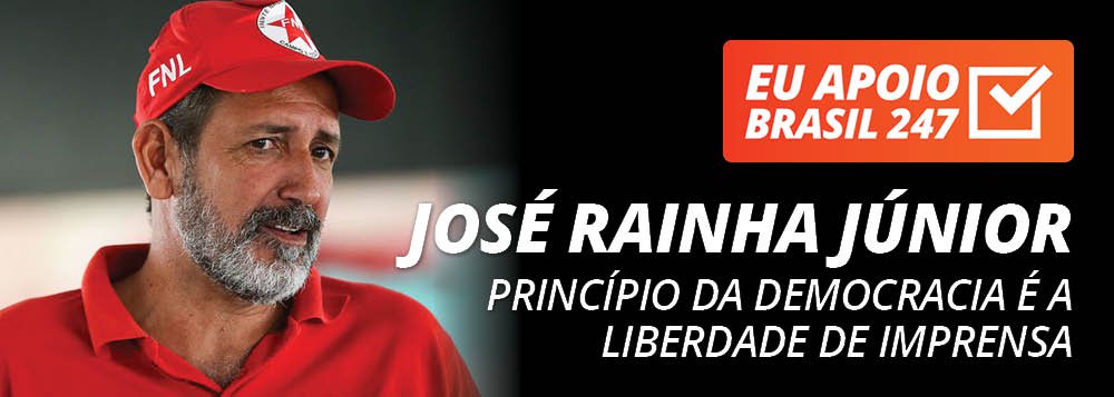Líder da Frente Nacional de Lutas no Campo e Cidade, José Rainha Júnior apoia a campanha de assinaturas solidárias do 247. "O princípio da democracia é a liberdade de imprensa. O 247 é a vez e a voz daquele que não tem vez e não tem voz nesse País", declarou; "É preciso que nós façamos, no conjunto do povo brasileiro, a expressão da luta popular", afirma ainda; assista seu vídeo de apoio (Foto: Gisele Federicce) Líder da Frente Nacional de Lutas no Campo e Cidade, José Rainha Júnior apoia a campanha de assinaturas solidárias do 247. "O princípio da democracia é a liberdade de imprensa. O 247 é a vez e a voz daquele que não tem vez e não tem voz nesse País", declarou; "É preciso que nós façamos, no conjunto do povo brasileiro, a expressão da luta popular", afirma ainda; assista seu vídeo de apoio