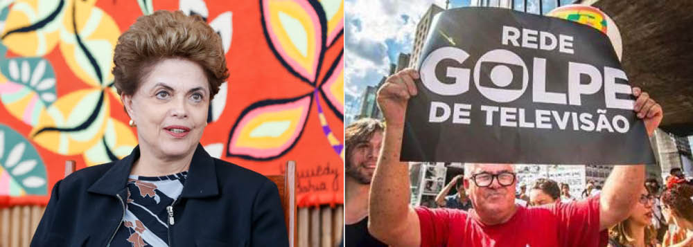 Segunda presidente da República a ser vítima de um golpe apoiado pelo grupo Globo, Dilma Rousseff defendeu a redução do poder da família Marinho sobre a vida do País; em entrevista à TV 247, Dilma avaliou que o Brasil seria melhor sem a Globo; "Nós não podemos continuar com uma mídia controlada por quatro ou cinco famílias", disse ela ao defender a regulação econômica da mídia; "E no caso da informação, a concentração é gravíssima, que é pegar uma concessão de televisão e vender uma versão só", afirmou Dilma; "Um mundo sem Globo não só é possível, é necessário", acrescentou Dilma, emendando que foi vítima nos dois golpes apoiados pela Globo, em 1964, no qual foi presa e torturada, e em 2016, quando perdeu o mandato sem comprovação de crime de responsabilidade (Foto: Aquiles Lins) Segunda presidente da República a ser vítima de um golpe apoiado pelo grupo Globo, Dilma Rousseff defendeu a redução do poder da família Marinho sobre a vida do País; em entrevista à TV 247, Dilma avaliou que o Brasil seria melhor sem a Globo; "Nós não podemos continuar com uma mídia controlada por quatro ou cinco famílias", disse ela ao defender a regulação econômica da mídia; "E no caso da informação, a concentração é gravíssima, que é pegar uma concessão de televisão e vender uma versão só", afirmou Dilma; "Um mundo sem Globo não só é possível, é necessário", acrescentou Dilma, emendando que foi vítima nos dois golpes apoiados pela Globo, em 1964, no qual foi presa e torturada, e em 2016, quando perdeu o mandato sem comprovação de crime de responsabilidade