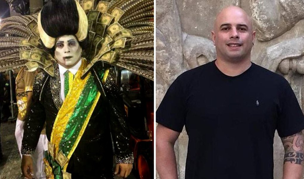 O professor de História Leonardo Moraes, de 40 anos, ficou famoso por desfilar como destaque no último carro da escola Paraíso do Tuiuti representando um "Michel Temer vampiro"; o professor passou a segunda-feira de Carnaval atendendo telefonemas e recebendo centenas de mensagens e fotos do desfile da Paraíso do Tuiuti na Marquês de Sapucaí; desiludido com o país, ele irá passar uma temporada na Itália fazendo cursos de aprimoramento (Foto: Charles Nisz) O professor de História Leonardo Moraes, de 40 anos, ficou famoso por desfilar como destaque no último carro da escola Paraíso do Tuiuti representando um "Michel Temer vampiro"; o professor passou a segunda-feira de Carnaval atendendo telefonemas e recebendo centenas de mensagens e fotos do desfile da Paraíso do Tuiuti na Marquês de Sapucaí; desiludido com o país, ele irá passar uma temporada na Itália fazendo cursos de aprimoramento
