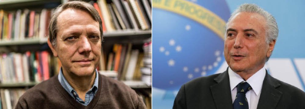 Segundo o cientista político e professor da USP André Singer, os emedebistas têm consciência do papel que estão jogando e não pretendem entregar os louros conquistados de mão beijada para algum tucano da vida; "Só não sabem, ainda, como combinar o jogo com o eleitorado, que tende a derrotá-los em eleições presidenciais. Por isso, o projeto de semipresidencialismo, que circulou na semana passada, deve ser acompanhado com todo cuidado. Ele pode ser a (péssima) saída para o problema em que estão metidos os atuais donos do poder", afirma (Foto: Aquiles Lins) Segundo o cientista político e professor da USP André Singer, os emedebistas têm consciência do papel que estão jogando e não pretendem entregar os louros conquistados de mão beijada para algum tucano da vida; "Só não sabem, ainda, como combinar o jogo com o eleitorado, que tende a derrotá-los em eleições presidenciais. Por isso, o projeto de semipresidencialismo, que circulou na semana passada, deve ser acompanhado com todo cuidado. Ele pode ser a (péssima) saída para o problema em que estão metidos os atuais donos do poder", afirma