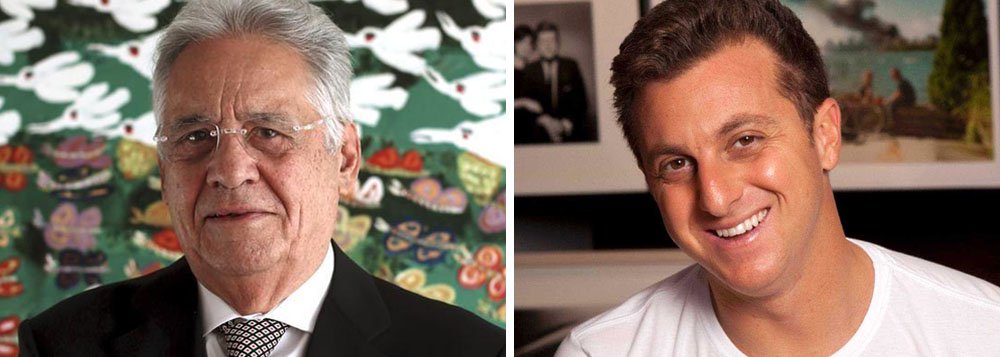 "Protocolarmente, Fernando Henrique amanheceu hoje dizendo que Luciano Huck ainda 'está considerando se será candidato' a Presidente e que 'não bateu o martelo' sobre o assunto", diz Fernando Brito, do Tijolaço; "com as declarações, FHC tira o previsível discurso de Huck no caso de voltar atrás e resolver assumir a candidatura, depois de te-la negado e reiterado a negativa perante o TSE. Já não pode dizer que atendeu 'aos apelos' do ex-presidente" (Foto: Leonardo Lucena) "Protocolarmente, Fernando Henrique amanheceu hoje dizendo que Luciano Huck ainda 'está considerando se será candidato' a Presidente e que 'não bateu o martelo' sobre o assunto", diz Fernando Brito, do Tijolaço; "com as declarações, FHC tira o previsível discurso de Huck no caso de voltar atrás e resolver assumir a candidatura, depois de te-la negado e reiterado a negativa perante o TSE. Já não pode dizer que atendeu 'aos apelos' do ex-presidente"