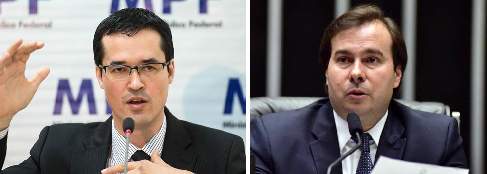 O procurador da Operação Lava Jato Deltan Dallagnol rebateu o presidente da Câmara dos Deputados, Rodrigo Maia (DEM-RJ), que, em Washington, afirmou que o excesso de interferência do Judiciário na política está atrapalhando o país; "O Judiciário está desorganizando velhas práticas fisiológicas e corruptas de elites oligárquicas que controlam o poder no país, inclusive manipulando eleições pelo emprego abusivo do poder econômico - via propinas ou fundos bilionários usados em campanhas", escreveu o procurador em sua conta no Twitter (Foto: Leonardo Lucena) O procurador da Operação Lava Jato Deltan Dallagnol rebateu o presidente da Câmara dos Deputados, Rodrigo Maia (DEM-RJ), que, em Washington, afirmou que o excesso de interferência do Judiciário na política está atrapalhando o país; "O Judiciário está desorganizando velhas práticas fisiológicas e corruptas de elites oligárquicas que controlam o poder no país, inclusive manipulando eleições pelo emprego abusivo do poder econômico - via propinas ou fundos bilionários usados em campanhas", escreveu o procurador em sua conta no Twitter