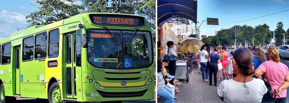Trabalhadores pedem 5% de reajuste salarial, ticket de alimentação nas férias e que o desconto do plano de saúde seja em percentual, sendo 30% para o trabalhador e 70% para os patrões; mas o Sindicato das Empresas de Transporte Urbano de Teresina (Setut) apresentou 1,8% de reajuste (Foto: Leonardo Lucena) Trabalhadores pedem 5% de reajuste salarial, ticket de alimentação nas férias e que o desconto do plano de saúde seja em percentual, sendo 30% para o trabalhador e 70% para os patrões; mas o Sindicato das Empresas de Transporte Urbano de Teresina (Setut) apresentou 1,8% de reajuste