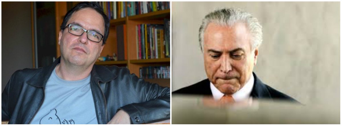 "Ainda não há muita clareza quanto ao objetivo de Temer com a intervenção no Rio. O que está bem estabelecido, até agora, é que ela é inconstitucional, já de partida por não ter cumprido o rito da consulta ao Conselho da República", diz o cientista político Luis Felipe Miguel; "De qualquer jeito, sua aposta, mesmo que confusa, aponta na direção do aprofundamento do golpe" (Foto: Leonardo Lucena) "Ainda não há muita clareza quanto ao objetivo de Temer com a intervenção no Rio. O que está bem estabelecido, até agora, é que ela é inconstitucional, já de partida por não ter cumprido o rito da consulta ao Conselho da República", diz o cientista político Luis Felipe Miguel; "De qualquer jeito, sua aposta, mesmo que confusa, aponta na direção do aprofundamento do golpe"