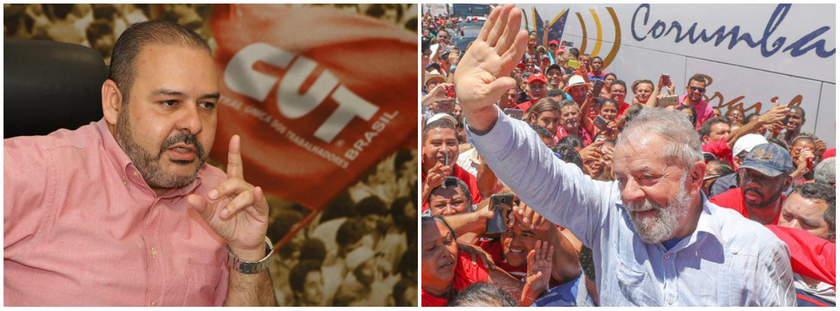 Em ato de comemoração dos 38 anos do PT, o presidente de CUT, Vagner Freitas, prestou solidariedade ao ex-presidente ao partido e ao ex-presidente Lula; de acordo com o sindicalista, o PT foi a "mais bonita construção que a classe trabalhadora realizou, principal instrumento de luta da classe dos trabalhadores"; Freitas disse que a "burguesia quer enfraquecer o partido "pelos seus acertos, porque o PT tem a "melhor plataforma para tirar brasileiros dos atrasos e tem a maior liderança da classe operária do mundo, que é Lula" (Foto: Leonardo Lucena) Em ato de comemoração dos 38 anos do PT, o presidente de CUT, Vagner Freitas, prestou solidariedade ao ex-presidente ao partido e ao ex-presidente Lula; de acordo com o sindicalista, o PT foi a "mais bonita construção que a classe trabalhadora realizou, principal instrumento de luta da classe dos trabalhadores"; Freitas disse que a "burguesia quer enfraquecer o partido "pelos seus acertos, porque o PT tem a "melhor plataforma para tirar brasileiros dos atrasos e tem a maior liderança da classe operária do mundo, que é Lula"